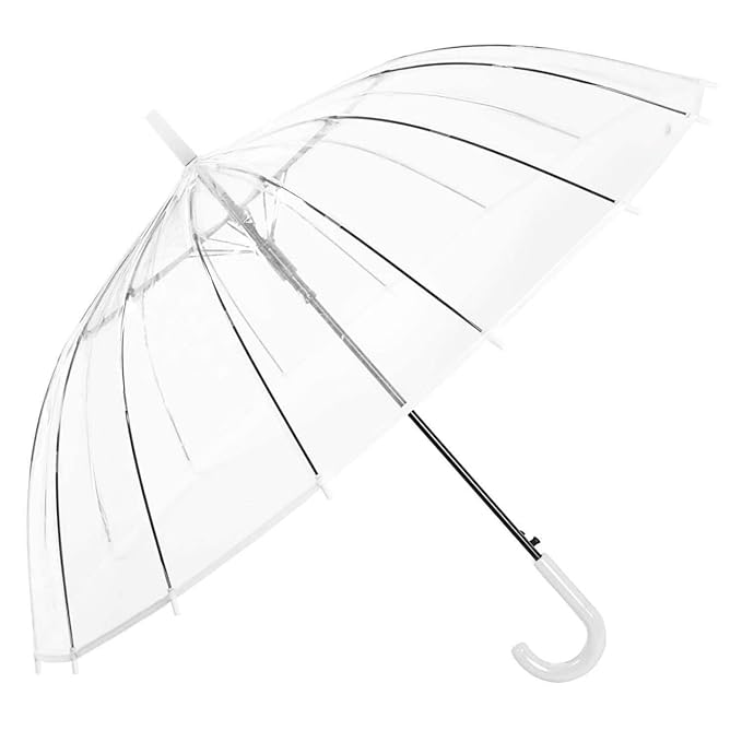 Clear Dome Premium See Through Umbrella Transparent Rain Windproof