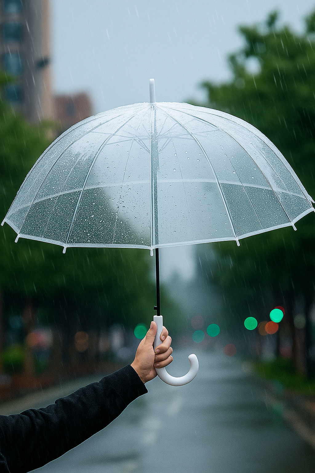 Clear Dome Premium See Through Umbrella Transparent Rain Windproof